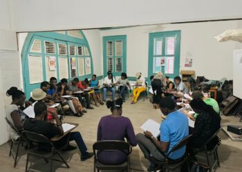 Espace de santé mentale en Haïti avec des jeunes participants au Refuge au Cap-Haïtien